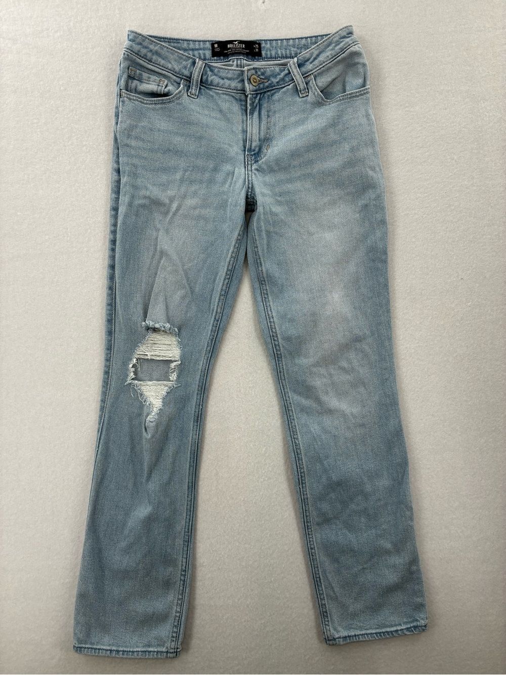 3For$20 Hollister Light Blue Distressed Jeans size W25/L31